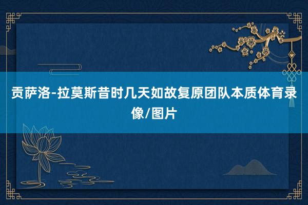 贡萨洛-拉莫斯昔时几天如故复原团队本质体育录像/图片