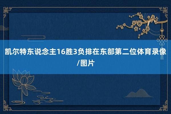 凯尔特东说念主16胜3负排在东部第二位体育录像/图片
