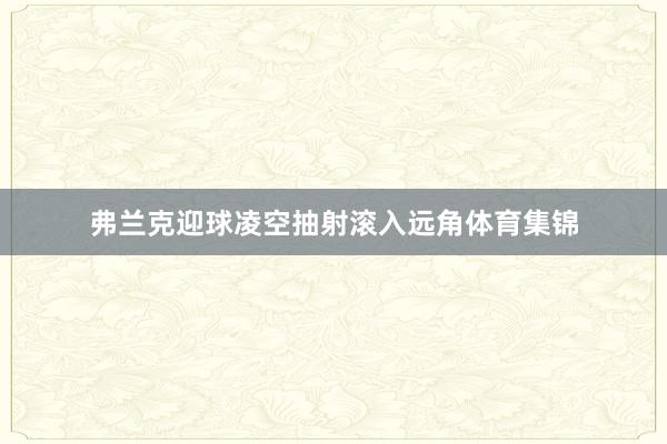 弗兰克迎球凌空抽射滚入远角体育集锦