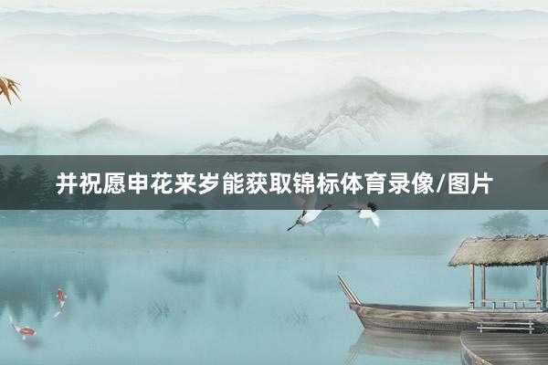 并祝愿申花来岁能获取锦标体育录像/图片