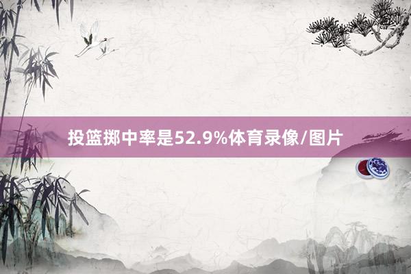投篮掷中率是52.9%体育录像/图片