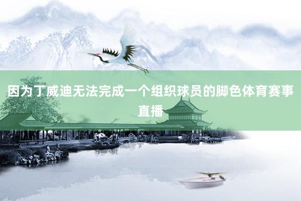 因为丁威迪无法完成一个组织球员的脚色体育赛事直播
