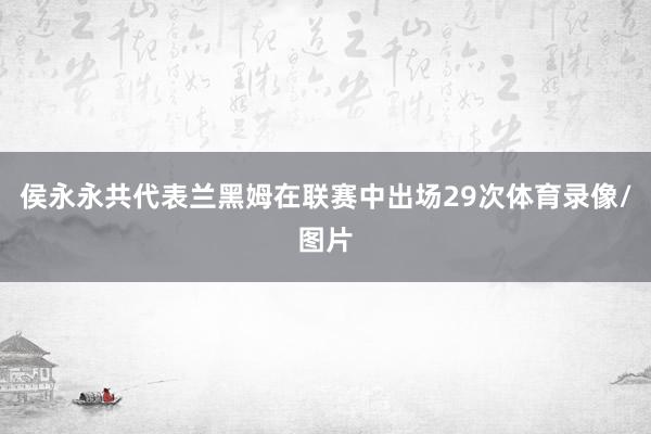 侯永永共代表兰黑姆在联赛中出场29次体育录像/图片