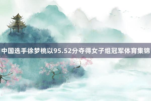 中国选手徐梦桃以95.52分夺得女子组冠军体育集锦