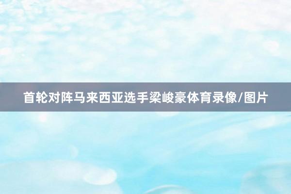 首轮对阵马来西亚选手梁峻豪体育录像/图片