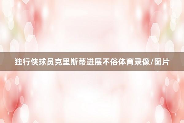 独行侠球员克里斯蒂进展不俗体育录像/图片