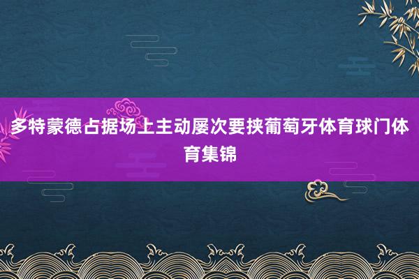多特蒙德占据场上主动屡次要挟葡萄牙体育球门体育集锦