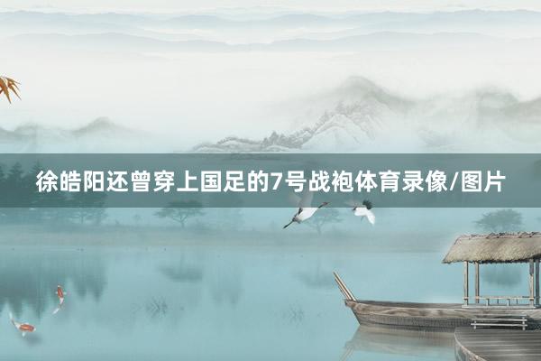 徐皓阳还曾穿上国足的7号战袍体育录像/图片