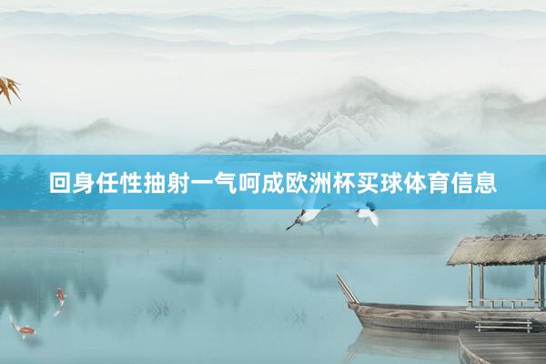 回身任性抽射一气呵成欧洲杯买球体育信息