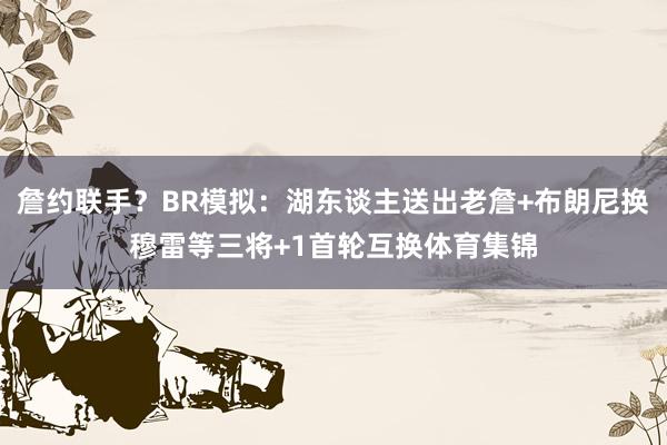詹约联手？BR模拟：湖东谈主送出老詹+布朗尼换穆雷等三将+1首轮互换体育集锦