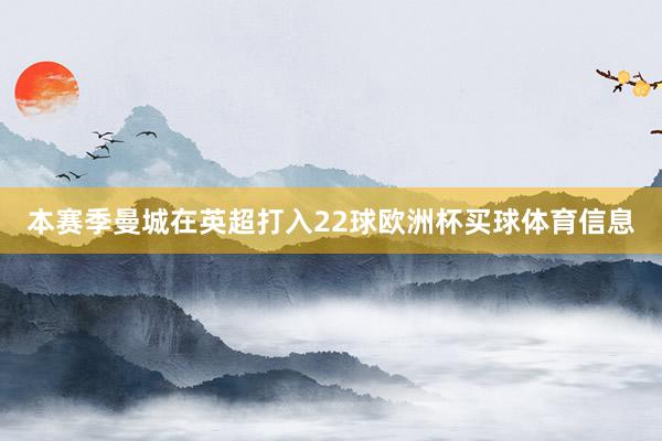 本赛季曼城在英超打入22球欧洲杯买球体育信息