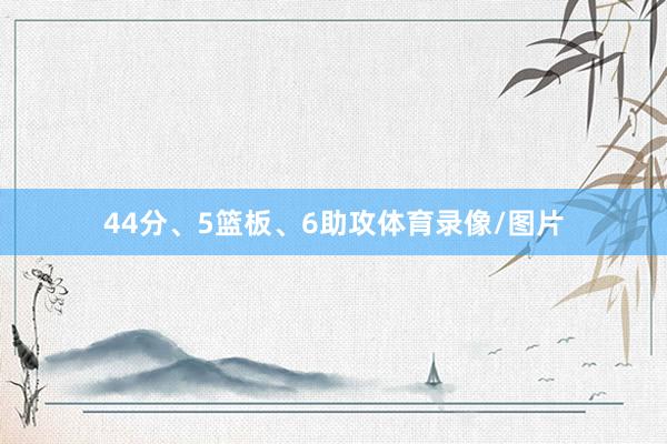 44分、5篮板、6助攻体育录像/图片