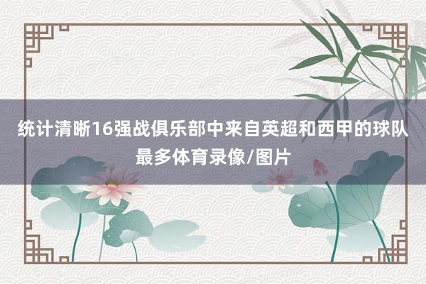 统计清晰16强战俱乐部中来自英超和西甲的球队最多体育录像/图片