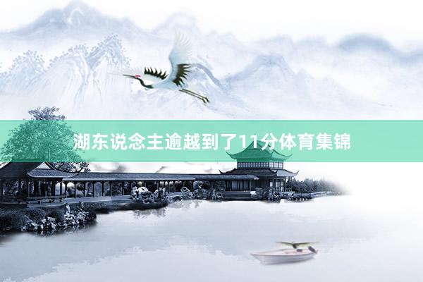湖东说念主逾越到了11分体育集锦