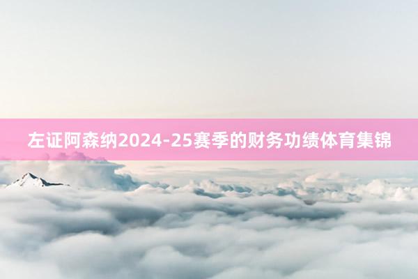 左证阿森纳2024-25赛季的财务功绩体育集锦