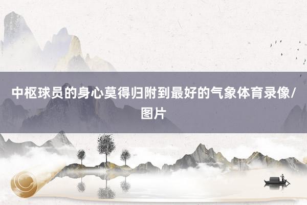 中枢球员的身心莫得归附到最好的气象体育录像/图片