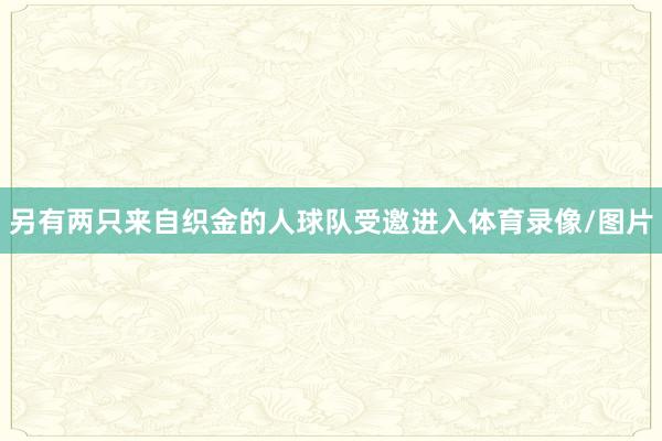 另有两只来自织金的人球队受邀进入体育录像/图片