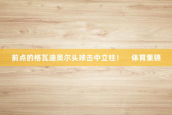 前点的格瓦迪奥尔头球击中立柱！    体育集锦