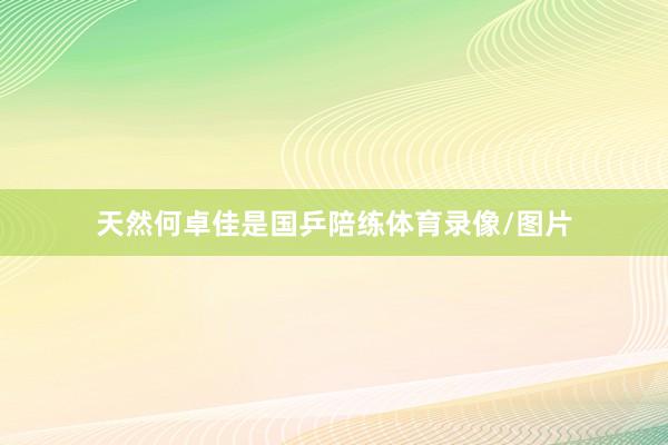 天然何卓佳是国乒陪练体育录像/图片