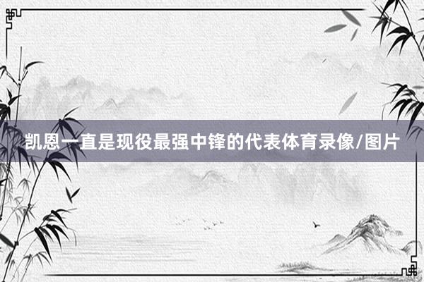 凯恩一直是现役最强中锋的代表体育录像/图片