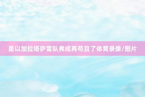 是以加拉塔萨雷队弗成再苟且了体育录像/图片