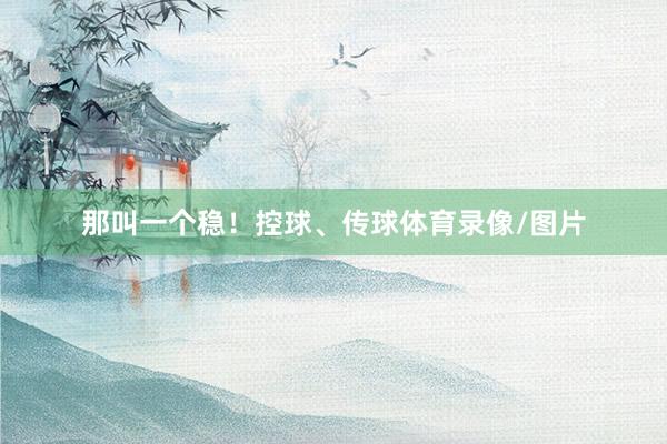 那叫一个稳！控球、传球体育录像/图片