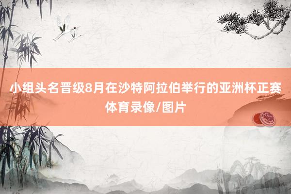 小组头名晋级8月在沙特阿拉伯举行的亚洲杯正赛体育录像/图片