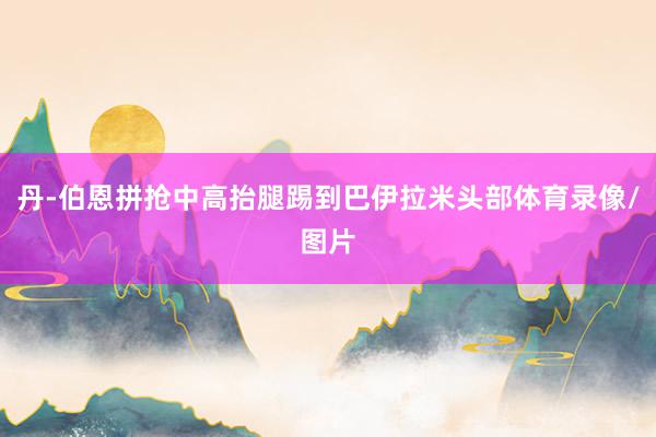 丹-伯恩拼抢中高抬腿踢到巴伊拉米头部体育录像/图片