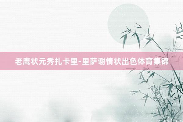 老鹰状元秀扎卡里-里萨谢情状出色体育集锦