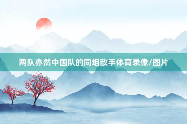 两队亦然中国队的同组敌手体育录像/图片