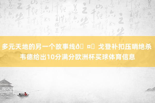 多元天地的另一个故事线🤓戈登补扣压哨绝杀 韦德给出10分满分欧洲杯买球体育信息