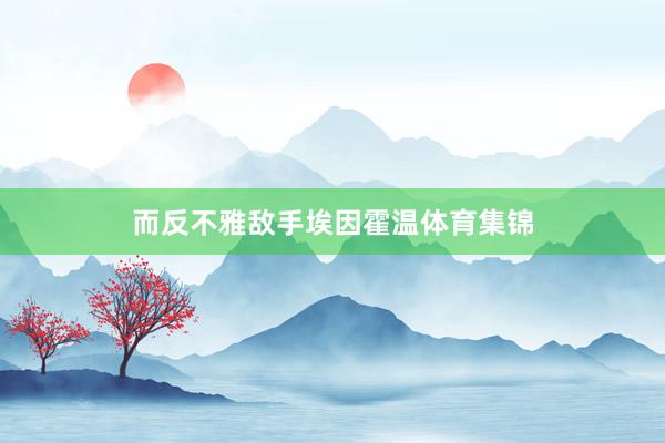 而反不雅敌手埃因霍温体育集锦