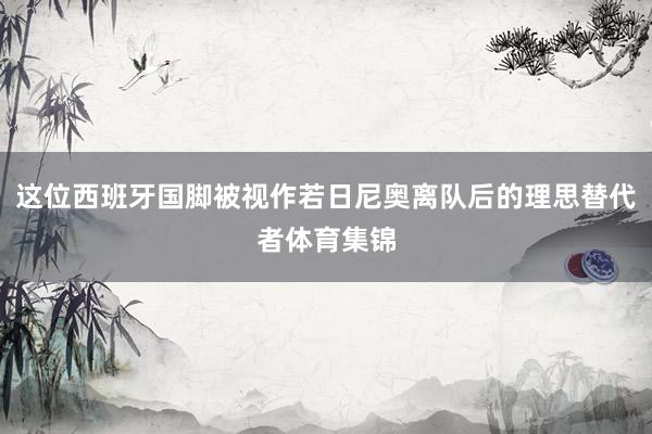这位西班牙国脚被视作若日尼奥离队后的理思替代者体育集锦