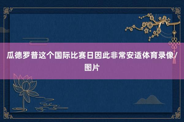 瓜德罗普这个国际比赛日因此非常安适体育录像/图片