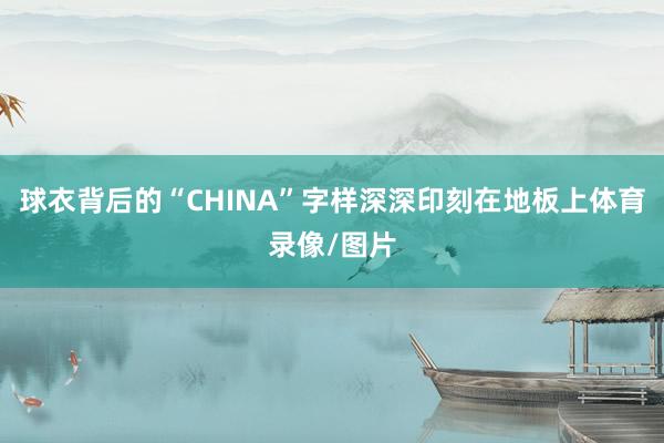 球衣背后的“CHINA”字样深深印刻在地板上体育录像/图片