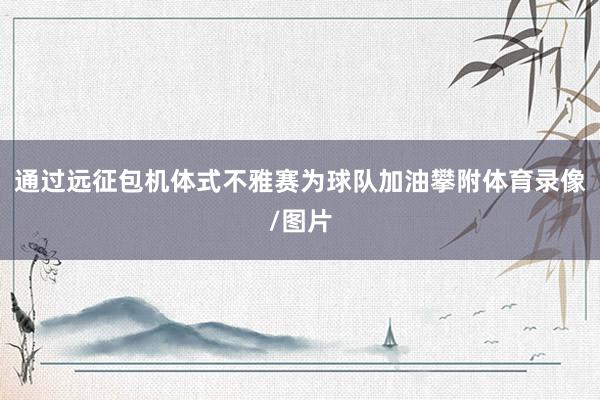 通过远征包机体式不雅赛为球队加油攀附体育录像/图片