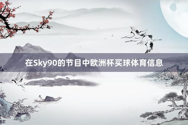 在Sky90的节目中欧洲杯买球体育信息
