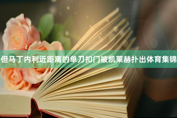 但马丁内利近距离的单刀扣门被凯莱赫扑出体育集锦