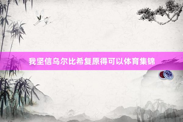 我坚信乌尔比希复原得可以体育集锦