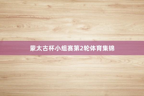 蒙太古杯小组赛第2轮体育集锦