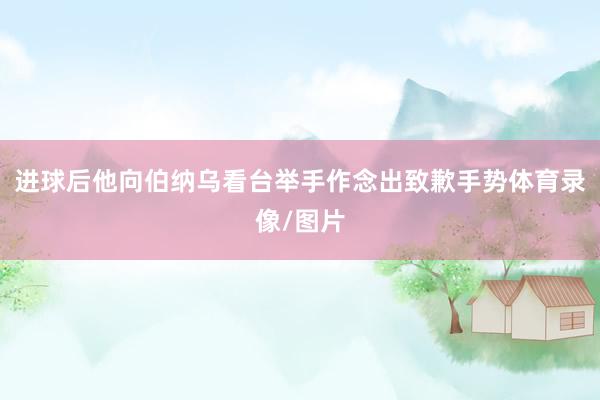 进球后他向伯纳乌看台举手作念出致歉手势体育录像/图片