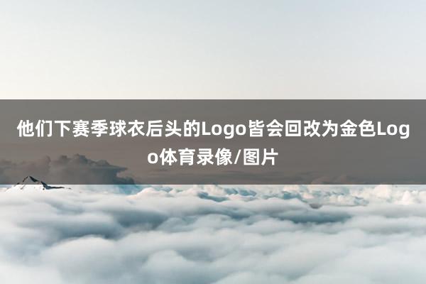 他们下赛季球衣后头的Logo皆会回改为金色Logo体育录像/图片