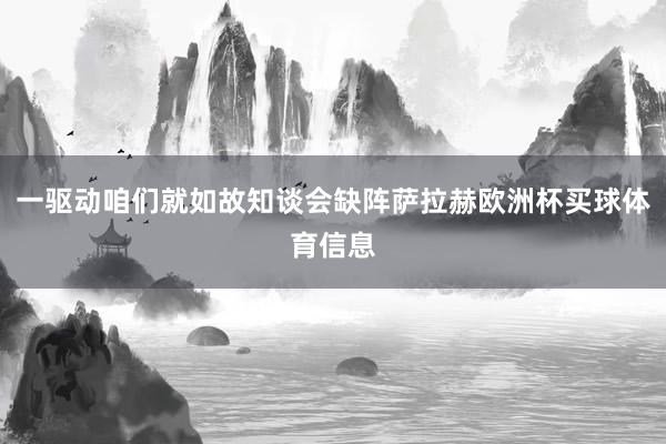 一驱动咱们就如故知谈会缺阵萨拉赫欧洲杯买球体育信息