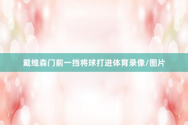 戴维森门前一挡将球打进体育录像/图片