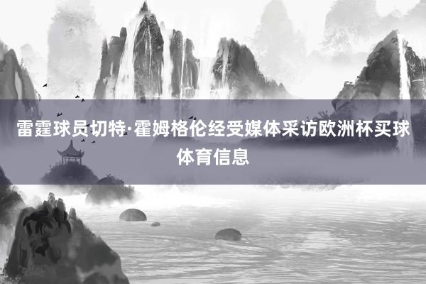 雷霆球员切特·霍姆格伦经受媒体采访欧洲杯买球体育信息