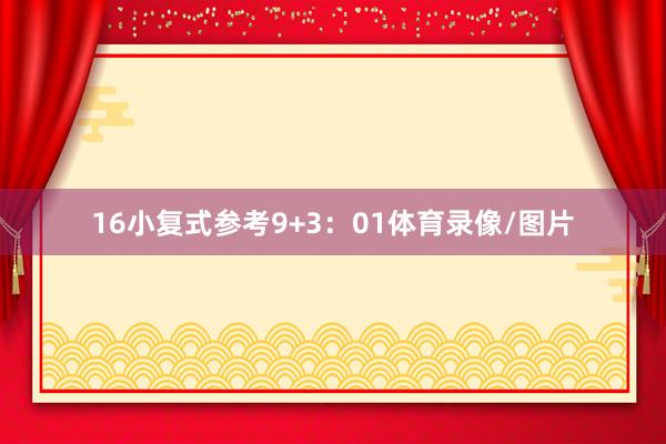 16 小复式参考9+3:01体育录像/图片